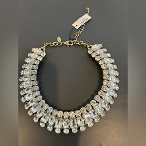 Chicos Gold and Crystal Necklace